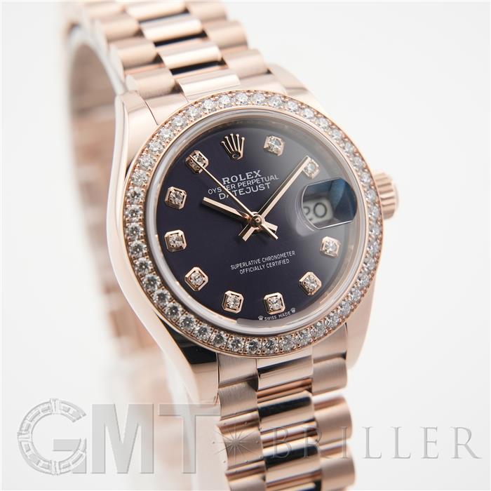 ROLEX ロレックス デイトジャスト 279135RBR オーベルジーヌ 10Pダイヤモンド プレジデントブレスレット 7