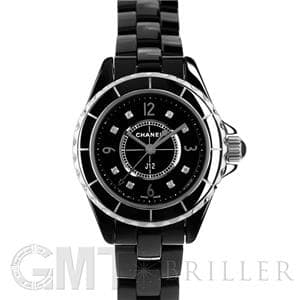 CHANEL シャネル J12 ブラック セラミック 8Pダイヤ 29mm H2569