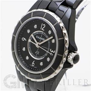 CHANEL シャネル J12 ブラック セラミック 8Pダイヤ 29mm H2569
