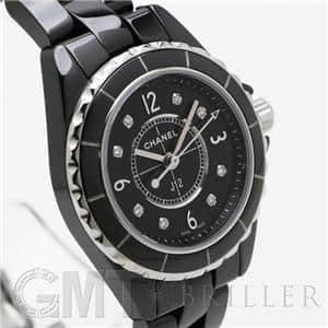 CHANEL シャネル J12 ブラック セラミック 8Pダイヤ 29mm H2569