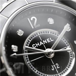 CHANEL シャネル J12 ブラック セラミック 8Pダイヤ 29mm H2569