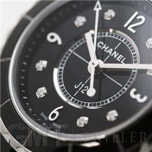 CHANEL シャネル J12 ブラック セラミック 8Pダイヤ 29mm H2569