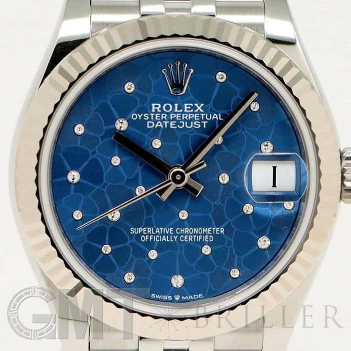 ROLEX ロレックス デイトジャスト 278274 アズーロブルー フローラルモチーフ 10