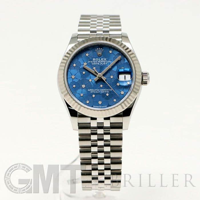 ROLEX ロレックス デイトジャスト 278274 アズーロブルー フローラルモチーフ 13