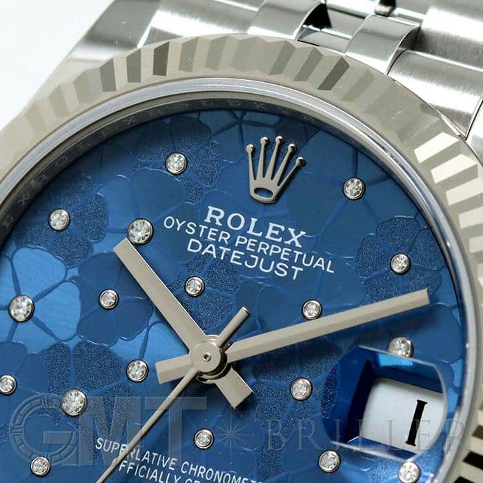 ROLEX ロレックス デイトジャスト 278274 アズーロブルー フローラルモチーフ 16