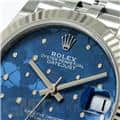 ROLEX ロレックス デイトジャスト 278274 アズーロブルー フローラルモチーフ 16