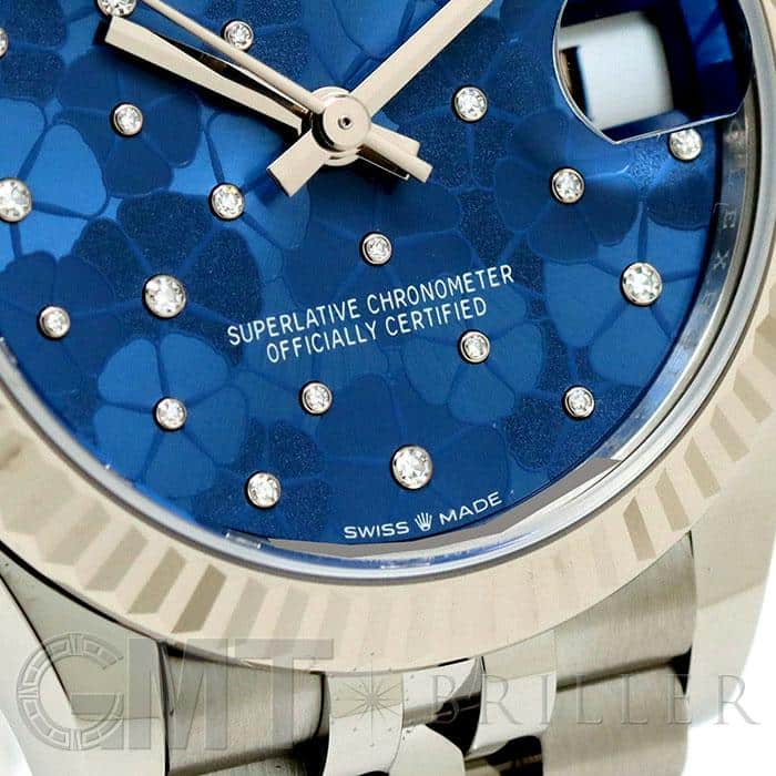 ROLEX ロレックス デイトジャスト 278274 アズーロブルー フローラルモチーフ 18