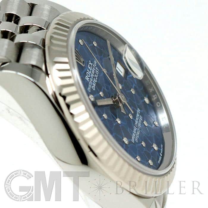 ROLEX ロレックス デイトジャスト 278274 アズーロブルー フローラルモチーフ 19