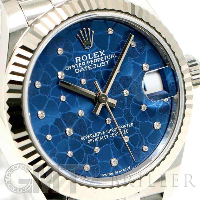 ROLEX ロレックス デイトジャスト 278274 アズーロブルー フローラルモチーフ 6