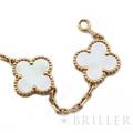 Van Cleef & Arpels ヴァン クリーフ&アーペル アルハンブラ ヴィンテージアルハンブラ ブレスレット 5モチーフ マザーオブパール イエローゴールド VCARA41800 9