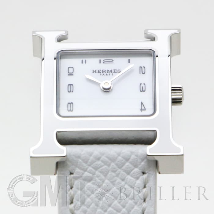 HERMES エルメス Hウォッチ HH1.220.136/UU01 044898WW00 Hウォッチ ホワイトラッカー SS ホワイト 15