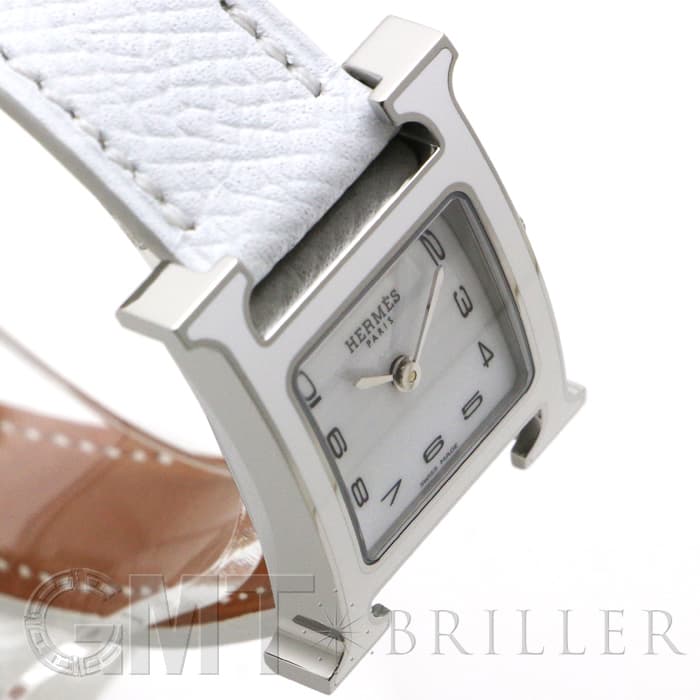 HERMES エルメス Hウォッチ HH1.220.136/UU01 044898WW00 Hウォッチ ホワイトラッカー SS ホワイト 16