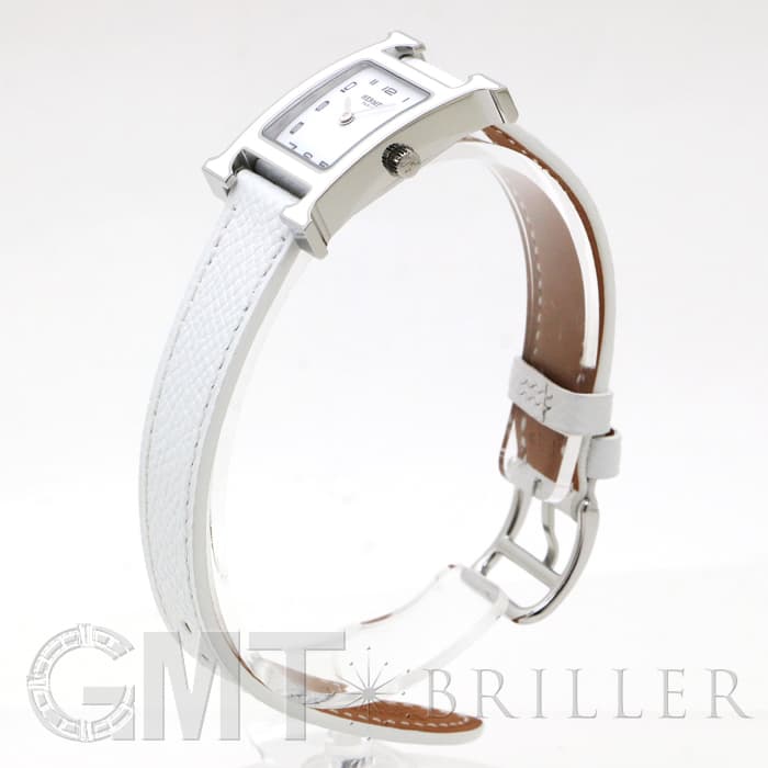 HERMES エルメス Hウォッチ HH1.220.136/UU01 044898WW00 Hウォッチ ホワイトラッカー SS ホワイト 17