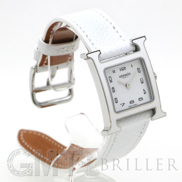 HERMES エルメス Hウォッチ HH1.220.136/UU01 044898WW00 Hウォッチ ホワイトラッカー SS ホワイト 1