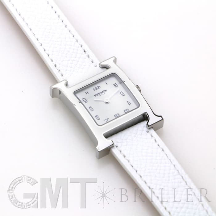HERMES エルメス Hウォッチ HH1.220.136/UU01 044898WW00 Hウォッチ ホワイトラッカー SS ホワイト 23
