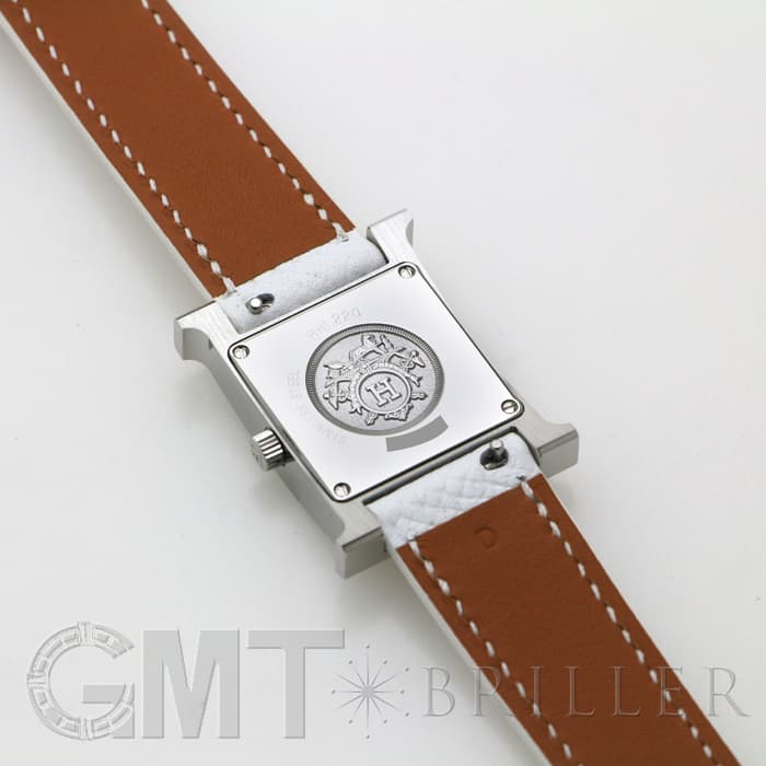 HERMES エルメス Hウォッチ HH1.220.136/UU01 044898WW00 Hウォッチ ホワイトラッカー SS ホワイト 24