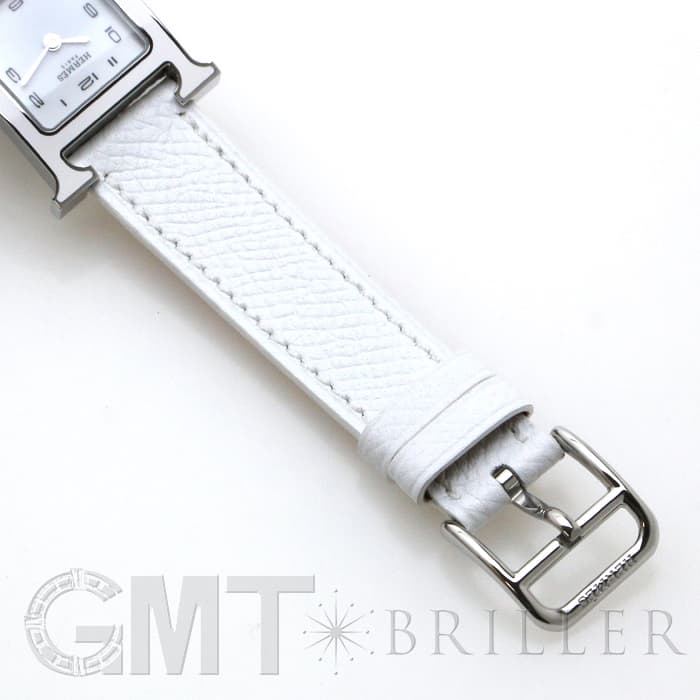 HERMES エルメス Hウォッチ HH1.220.136/UU01 044898WW00 Hウォッチ ホワイトラッカー SS ホワイト 27