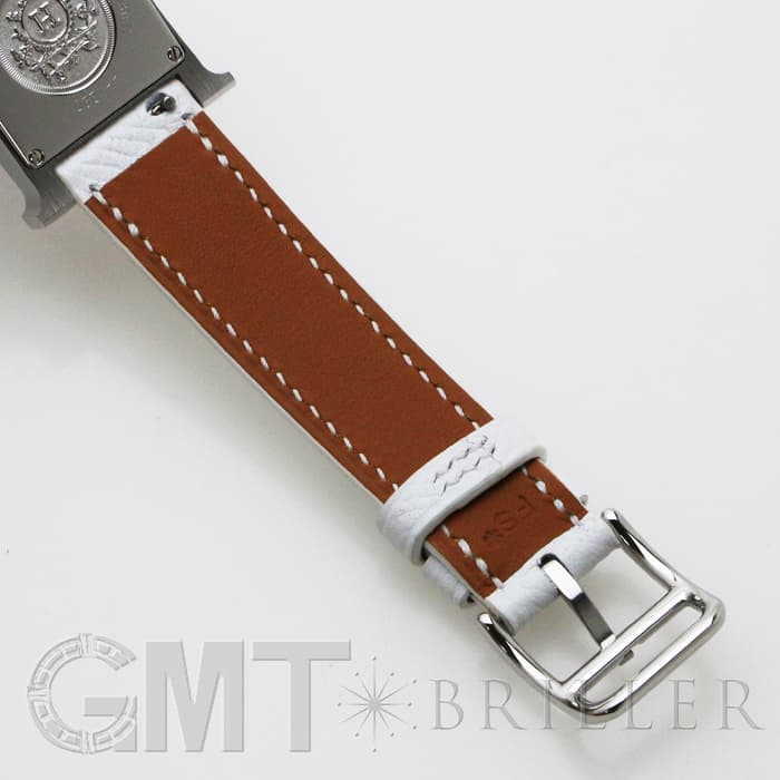HERMES エルメス Hウォッチ HH1.220.136/UU01 044898WW00 Hウォッチ ホワイトラッカー SS ホワイト 28
