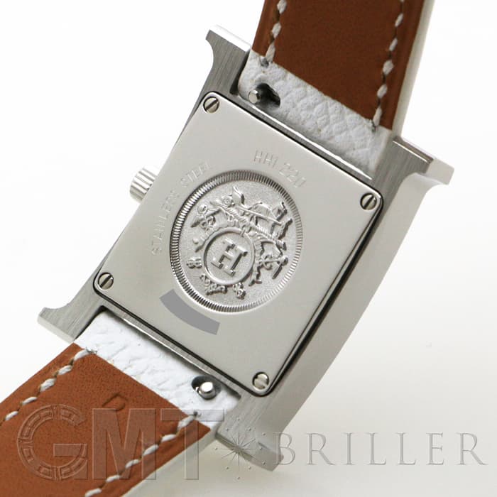 HERMES エルメス Hウォッチ HH1.220.136/UU01 044898WW00 Hウォッチ ホワイトラッカー SS ホワイト 4