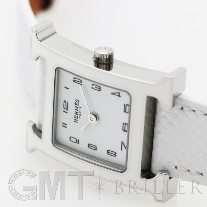 HERMES エルメス Hウォッチ HH1.220.136/UU01 044898WW00 Hウォッチ ホワイトラッカー SS ホワイト 7