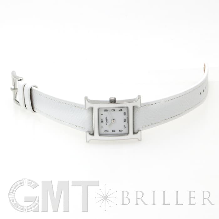HERMES エルメス Hウォッチ HH1.220.136/UU01 044898WW00 Hウォッチ ホワイトラッカー SS ホワイト 8
