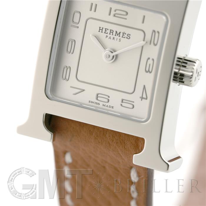 HERMES エルメス Hウォッチ ミニ シルバー ゴールド HH1.110 11