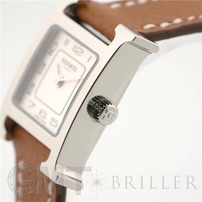 HERMES エルメス Hウォッチ ミニ シルバー ゴールド HH1.110 22