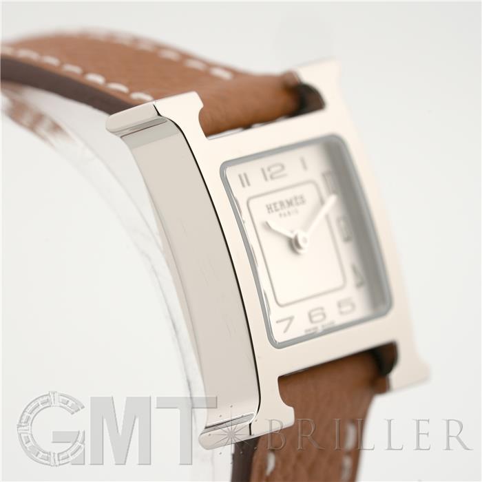 HERMES エルメス Hウォッチ ミニ シルバー ゴールド HH1.110 23