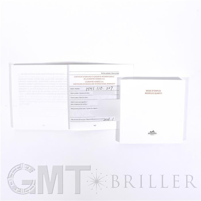 HERMES エルメス Hウォッチ ミニ シルバー ゴールド HH1.110 4
