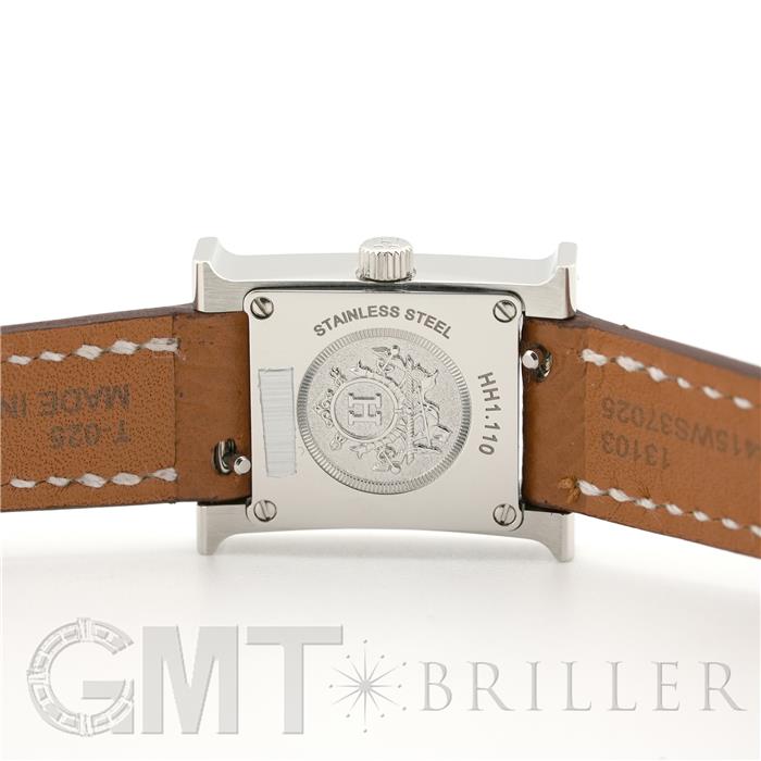 HERMES エルメス Hウォッチ ミニ シルバー ゴールド HH1.110 5