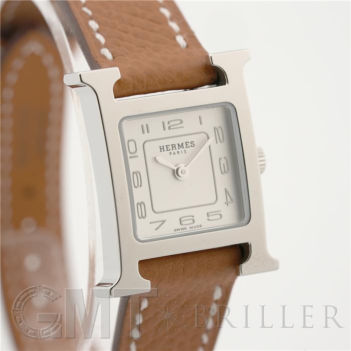 HERMES エルメス Hウォッチ ミニ シルバー ゴールド HH1.110 8