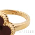 Van Cleef & Arpels ヴァン クリーフ&アーペル アルハンブラ ヴィンテージ アルハンブラ リング イエローゴールド カーネリアン ダイヤモンド 9号 VCARD40800 9