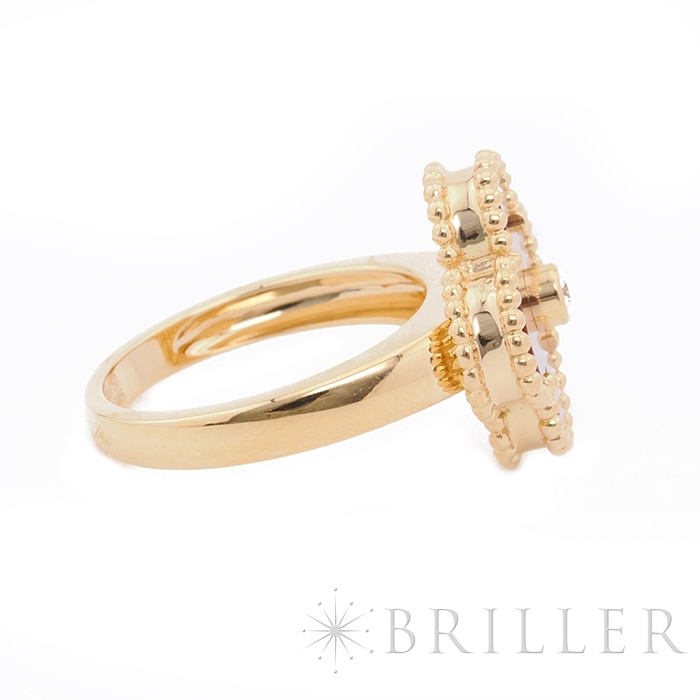 Van Cleef & Arpels ヴァン クリーフ&アーペル アルハンブラ ヴィンテージ アルハンブラ リング イエローゴールド カーネリアン ダイヤモンド 9号 VCARD40800 11