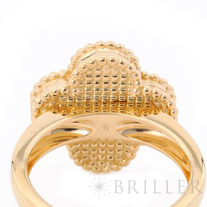 Van Cleef & Arpels ヴァン クリーフ&アーペル アルハンブラ ヴィンテージ アルハンブラ リング イエローゴールド カーネリアン ダイヤモンド 9号 VCARD40800 12