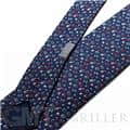 HERMES エルメス ネクタイ QUINCAILLERIE マリン×グリス×ルージュ 18