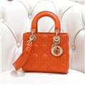 CHRISTIAN DIOR クリスチャン ディオール レディディオール My ABCDior バッグ スモール ラムスキン オレンジ M0538OCAL_M37O