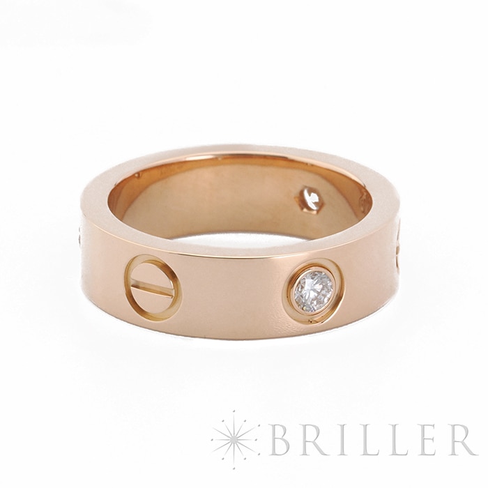 CARTIER カルティエ ラブ ラブ リング クラシックモデル ピンクゴールド ダイヤモンド3石 10号 B4087500 11
