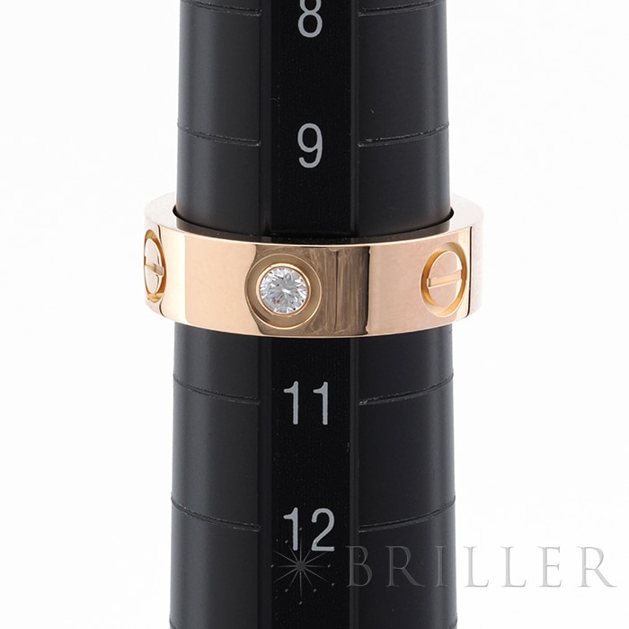 CARTIER カルティエ ラブ ラブ リング クラシックモデル ピンクゴールド ダイヤモンド3石 10号 B4087500 12