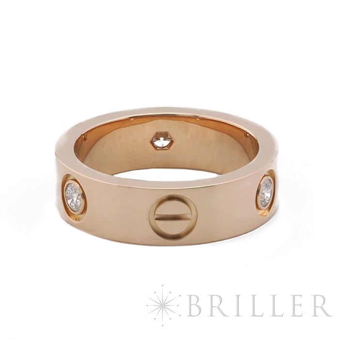 CARTIER カルティエ ラブ ラブ リング クラシックモデル ピンクゴールド ダイヤモンド3石 10号 B4087500 1