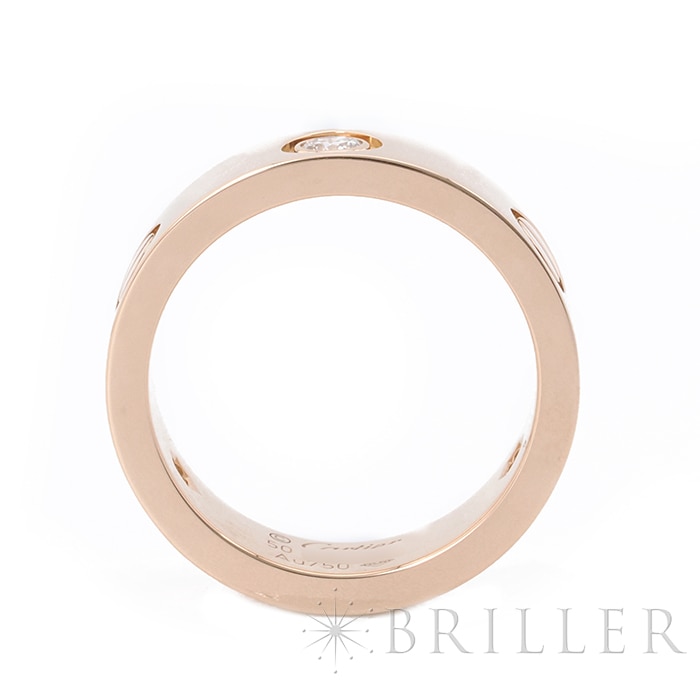 CARTIER カルティエ ラブ ラブ リング クラシックモデル ピンクゴールド ダイヤモンド3石 10号 B4087500 3