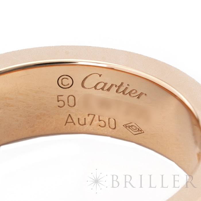 CARTIER カルティエ ラブ ラブ リング クラシックモデル ピンクゴールド ダイヤモンド3石 10号 B4087500 8