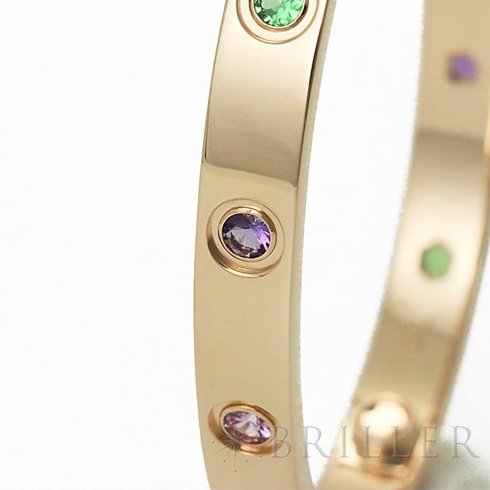 CARTIER カルティエ ラブブレスレット マルチカラーストーン B6036516 12
