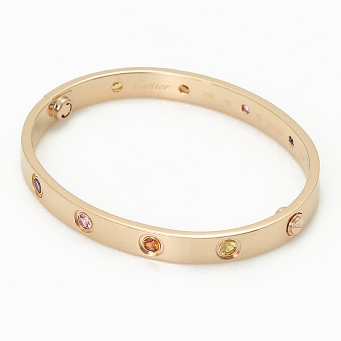CARTIER カルティエ ラブブレスレット マルチカラーストーン B6036516 2