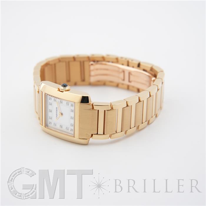 CARTIER カルティエ タンク フランセーズ SM  イエローゴールド シェルダイヤ WGTA0349 【日本限定】 25