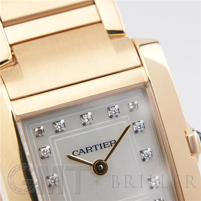 CARTIER カルティエ タンク フランセーズ SM  イエローゴールド シェルダイヤ WGTA0349 【日本限定】 8