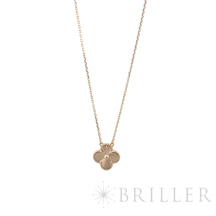 Van Cleef & Arpels ヴァン クリーフ&アーペル アルハンブラ ヴィンテージ アルハンブラ ペンダント ネックレス ギョーシェ イエローゴールド VCARP4KL00 メイン