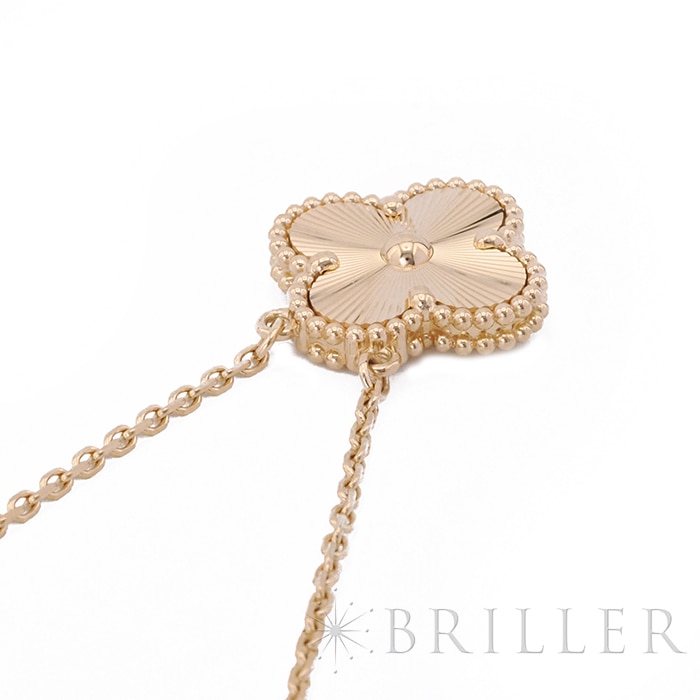 Van Cleef & Arpels ヴァン クリーフ&アーペル アルハンブラ ヴィンテージ アルハンブラ ペンダント ネックレス ギョーシェ イエローゴールド VCARP4KL00 10