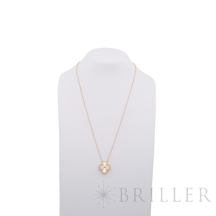 Van Cleef & Arpels ヴァン クリーフ&アーペル アルハンブラ ヴィンテージ アルハンブラ ペンダント ネックレス ギョーシェ イエローゴールド VCARP4KL00 13