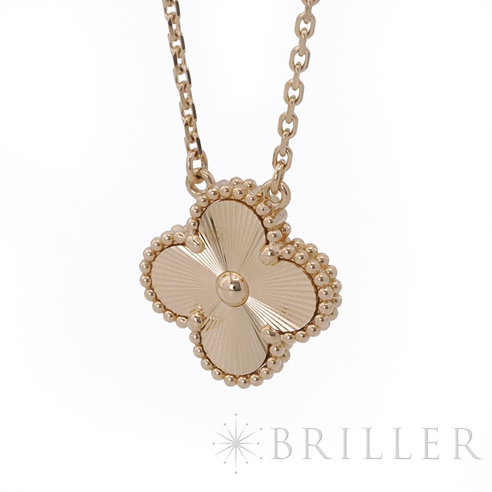 Van Cleef & Arpels ヴァン クリーフ&アーペル アルハンブラ ヴィンテージ アルハンブラ ペンダント ネックレス ギョーシェ イエローゴールド VCARP4KL00 5