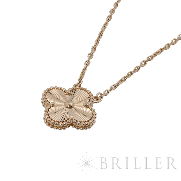 Van Cleef & Arpels ヴァン クリーフ&アーペル アルハンブラ ヴィンテージ アルハンブラ ペンダント ネックレス ギョーシェ イエローゴールド VCARP4KL00 6